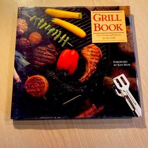Grill Book with Red and Yellow Accents